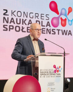 Prof. Henryk Skarżyński, przewodniczący Rady Głównej Instytutów Badawczych i pomysłodawca Kongresu 