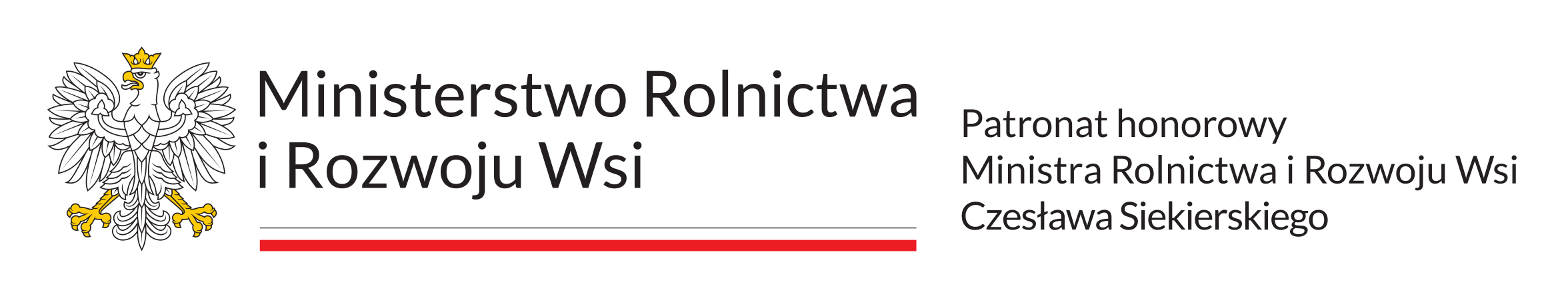 Ministerstwo Rolnictwa i Rozwoju Wsi - logotyp, Patronat Honorowy